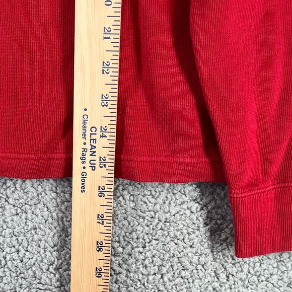 Vintage Abercrombie & Fitch Men's Red and White Sweater Long Sleeve Y2K sz M - Picture 5 of 7